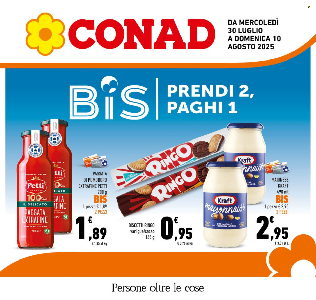 Volantino Conad - 30/7/2025 - 10/8/2025. Pagina 1