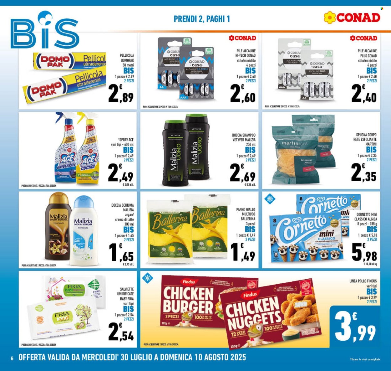 Volantino Conad - 30/7/2025 - 10/8/2025. Pagina 6