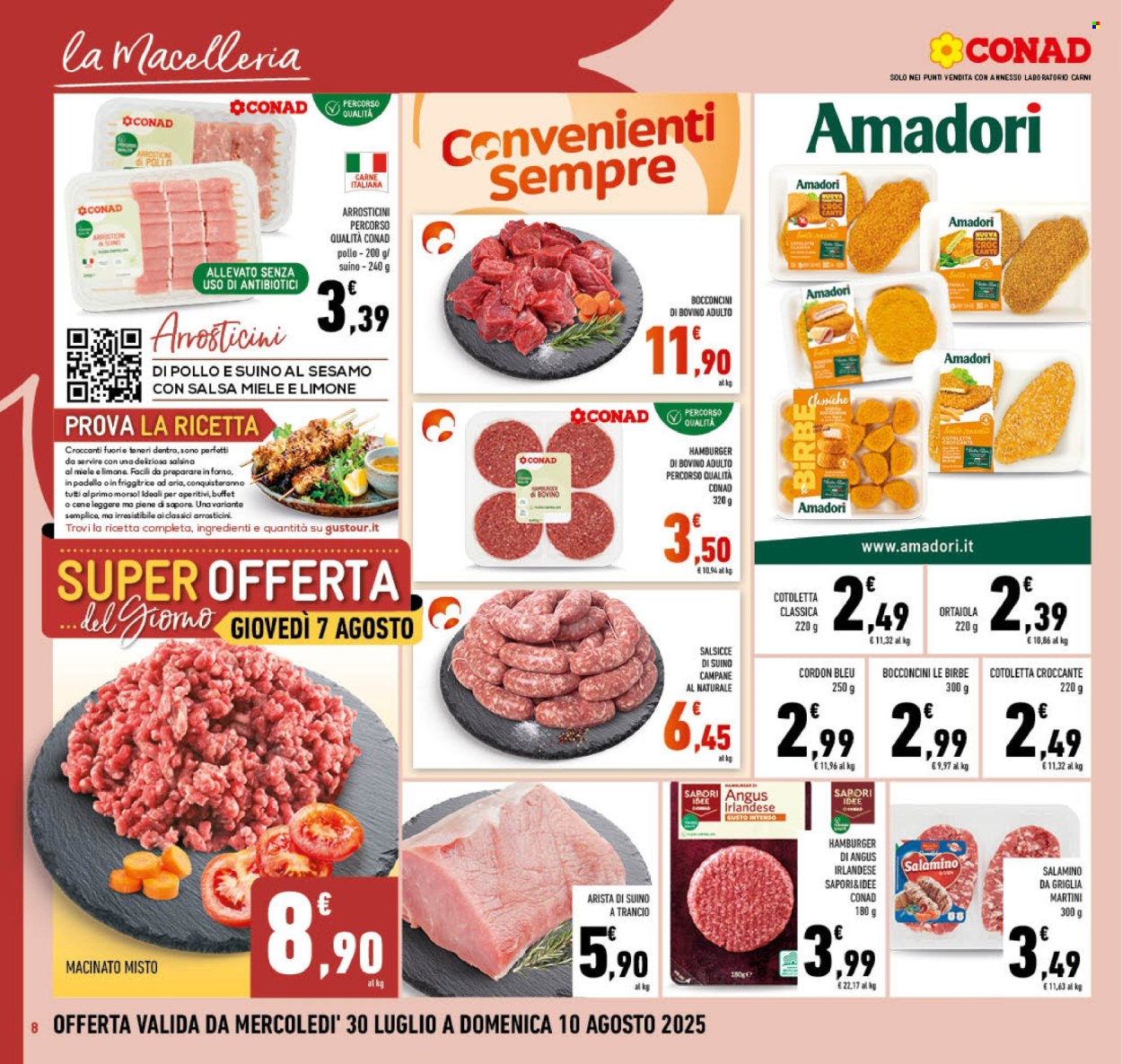 Volantino Conad - 30/7/2025 - 10/8/2025. Pagina 8