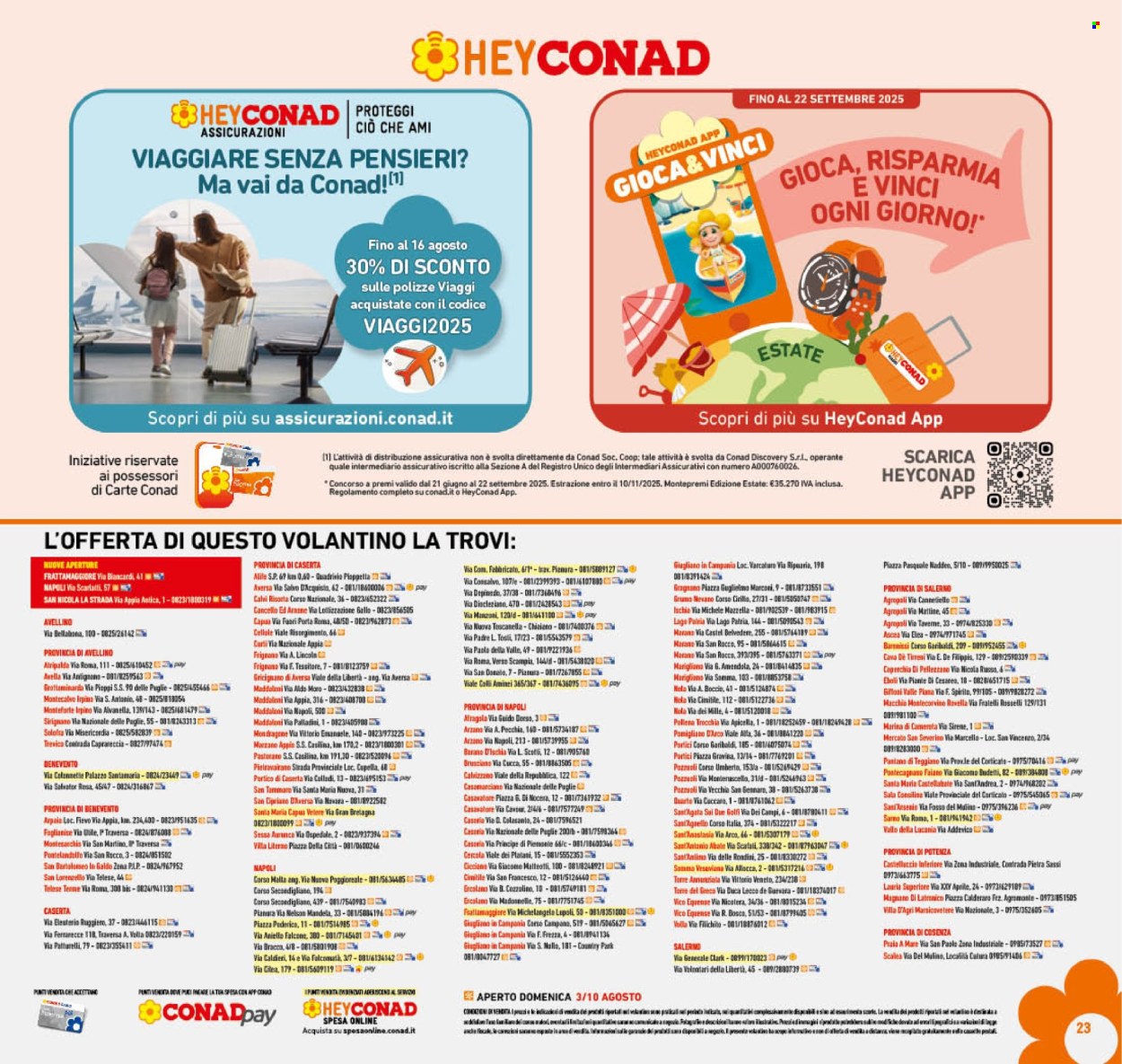 Volantino Conad - 30/7/2025 - 10/8/2025. Pagina 23