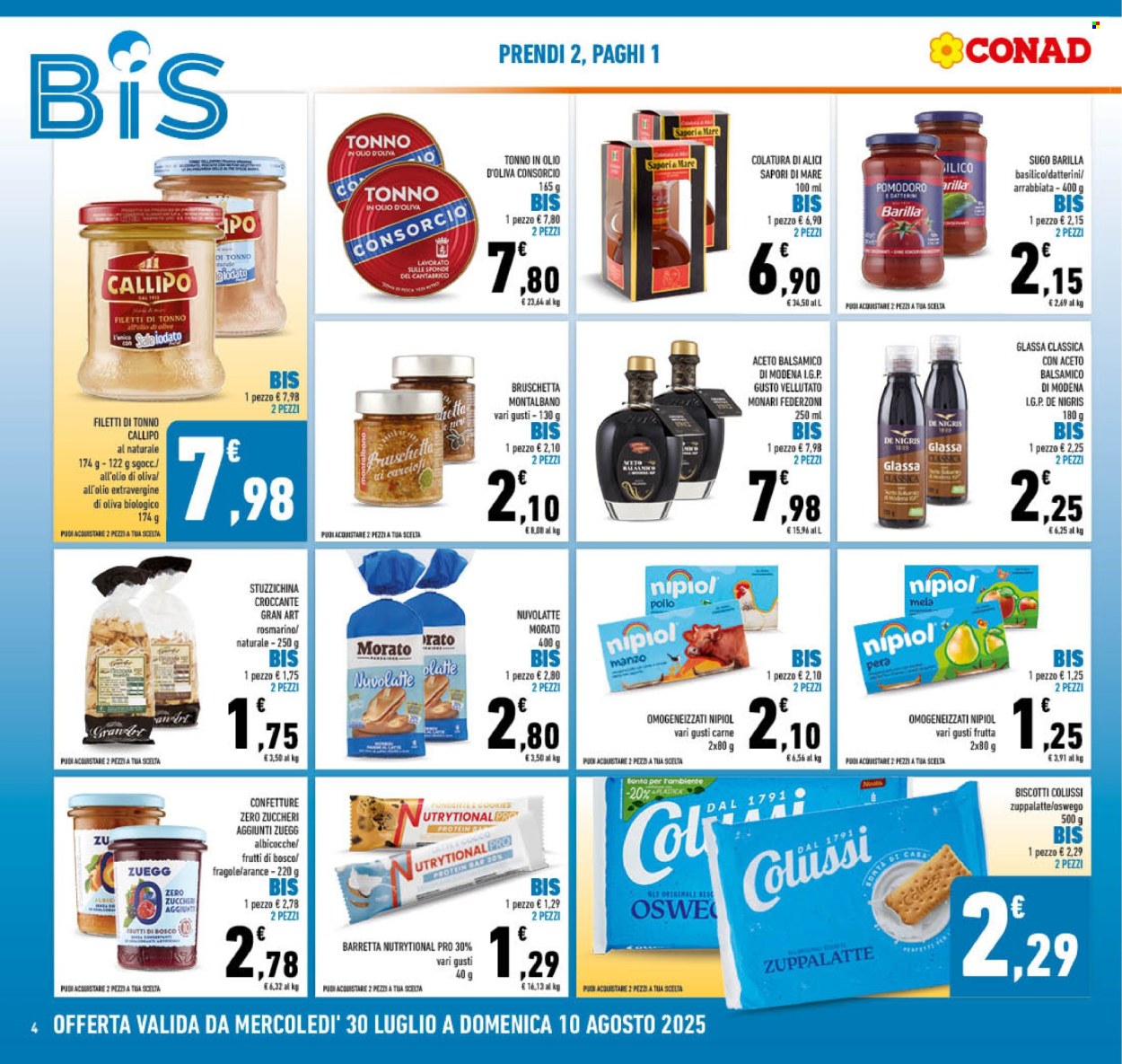 Volantino Conad - 30/7/2025 - 10/8/2025. Pagina 4