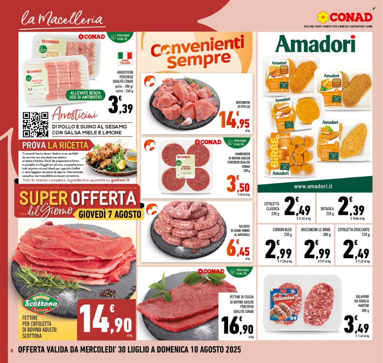 Volantino Conad - 30/7/2025 - 10/8/2025. Pagina 8