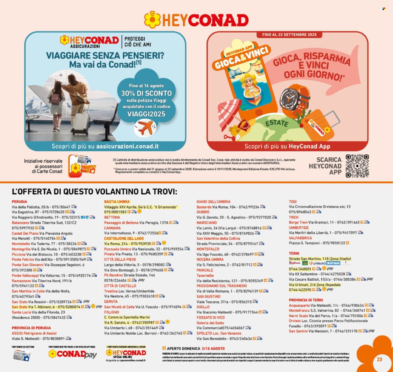 Volantino Conad - 30/7/2025 - 10/8/2025. Pagina 23