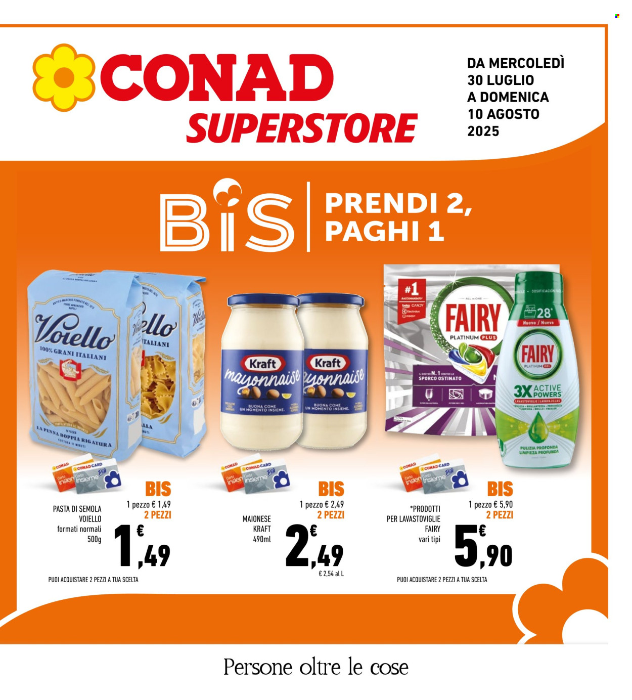Volantino Conad Superstore - 30/7/2025 - 10/8/2025. Pagina 1