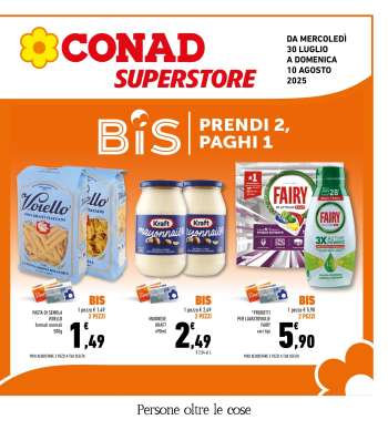 Volantino Conad Superstore - 30/7/2025 - 10/8/2025.