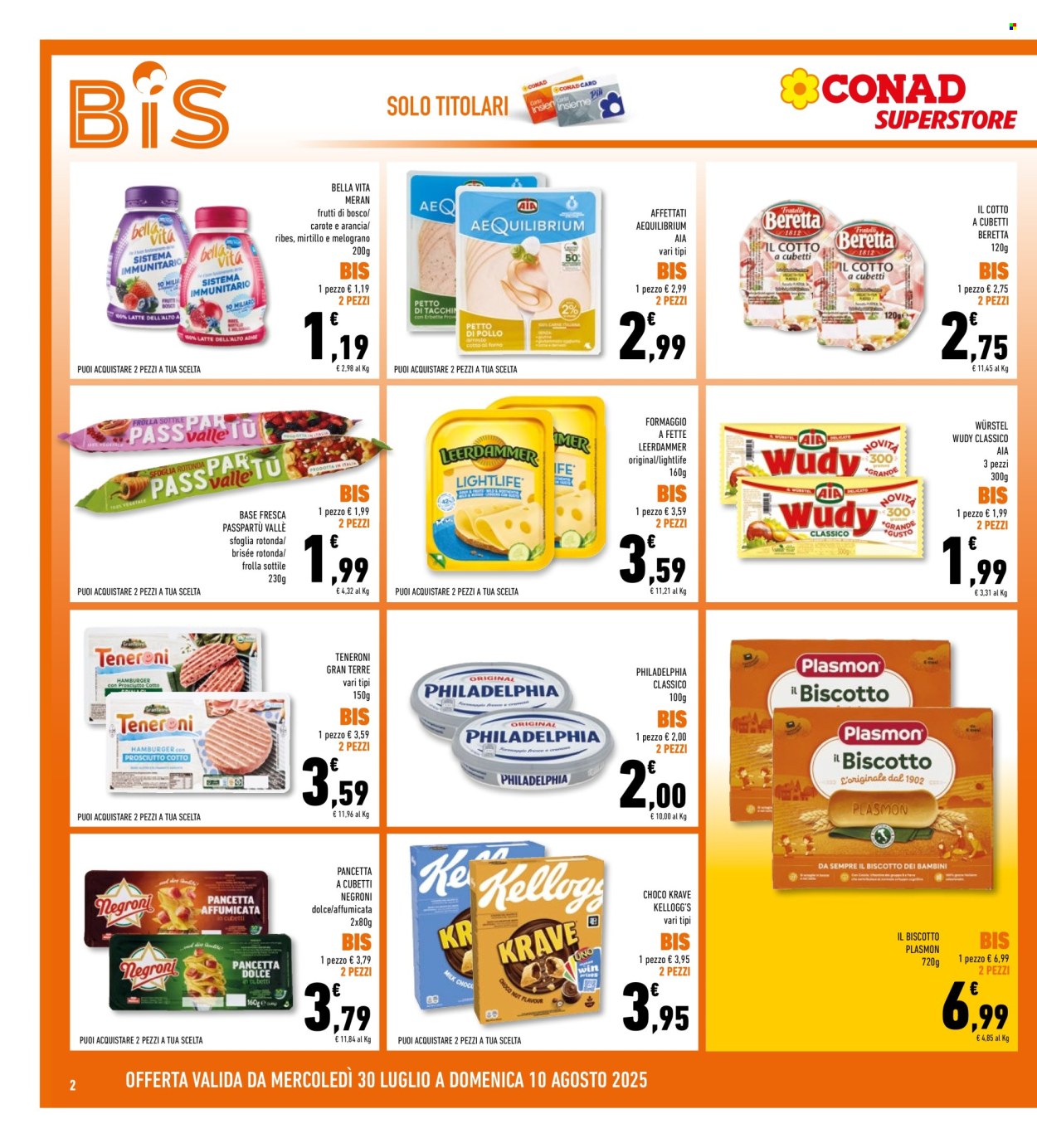 Volantino Conad Superstore - 30/7/2025 - 10/8/2025. Pagina 2