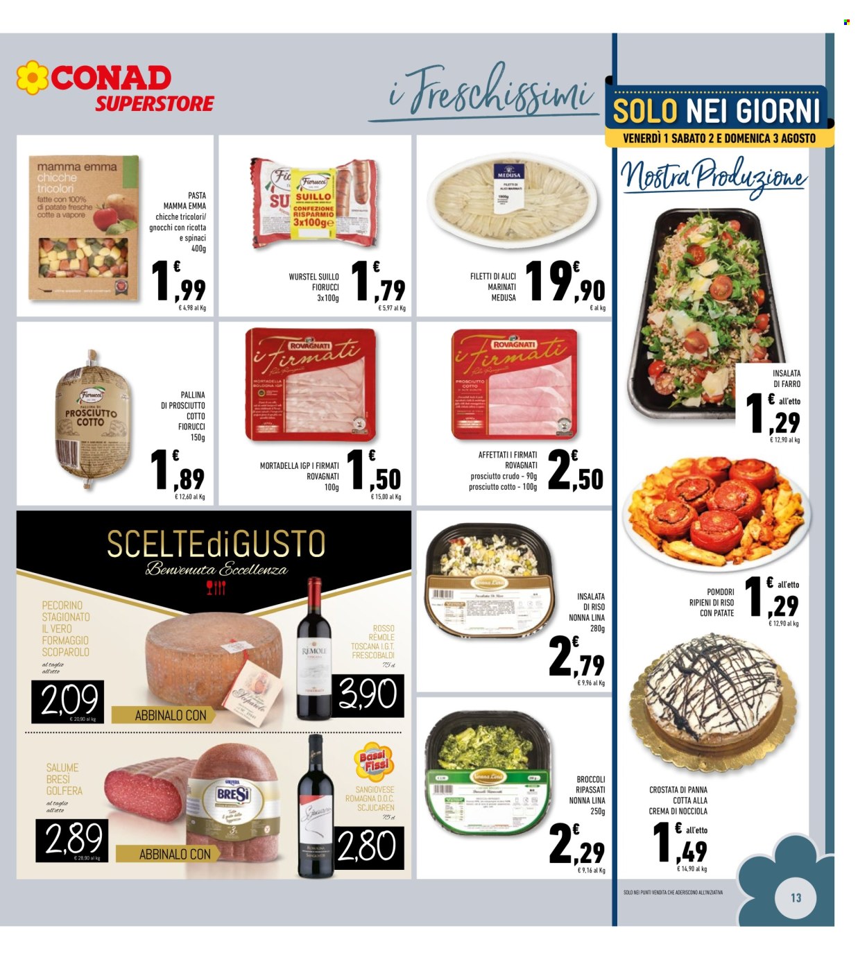 Volantino Conad Superstore - 30/7/2025 - 10/8/2025. Pagina 13