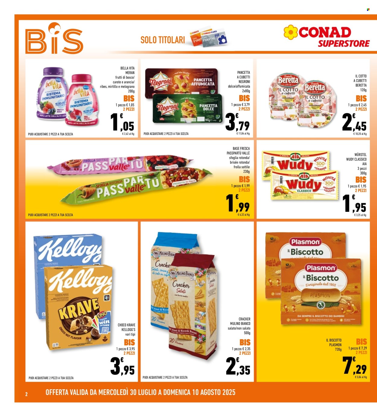 Volantino Conad Superstore - 30/7/2025 - 10/8/2025. Pagina 2