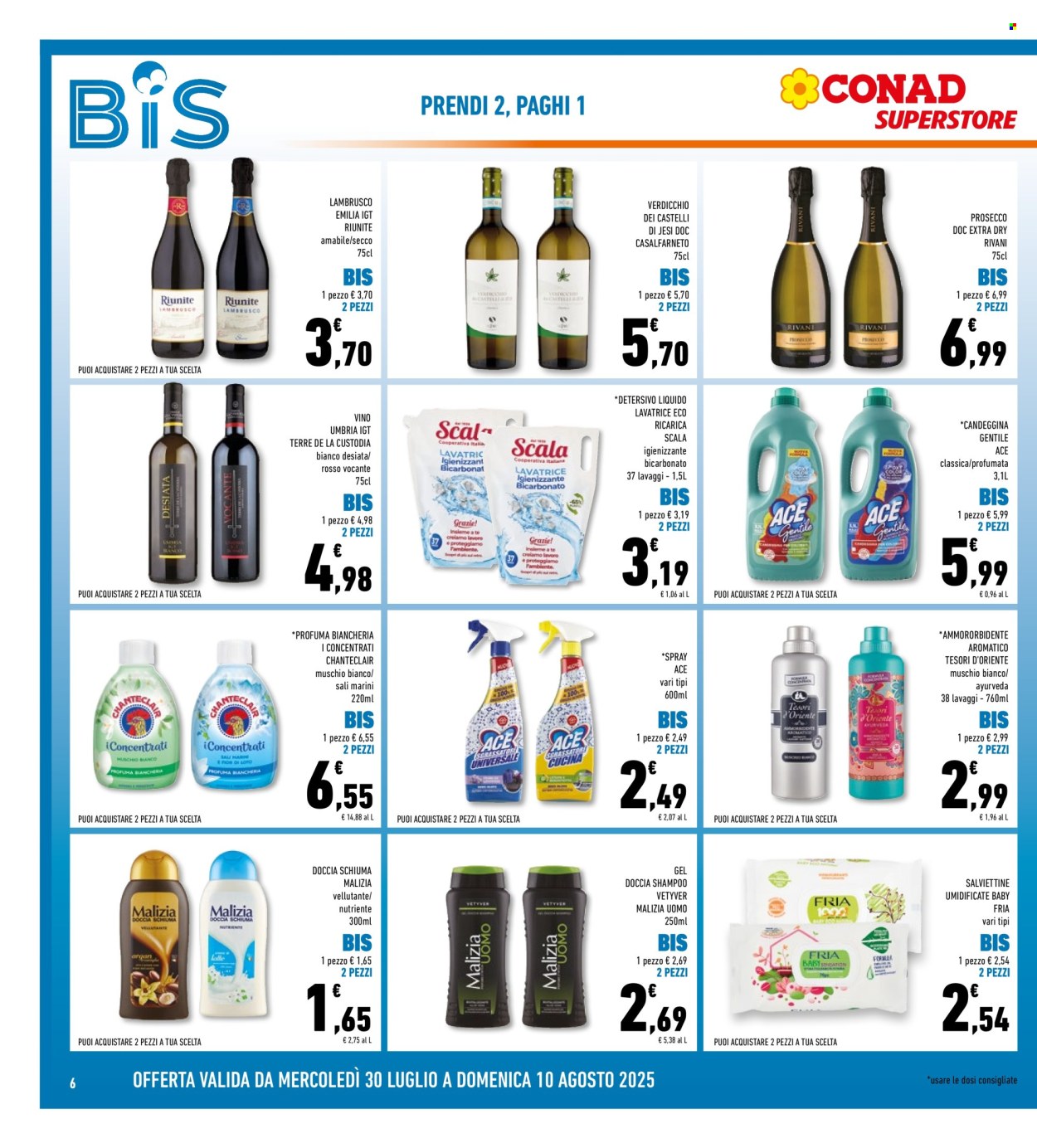 Volantino Conad Superstore - 30/7/2025 - 10/8/2025. Pagina 6