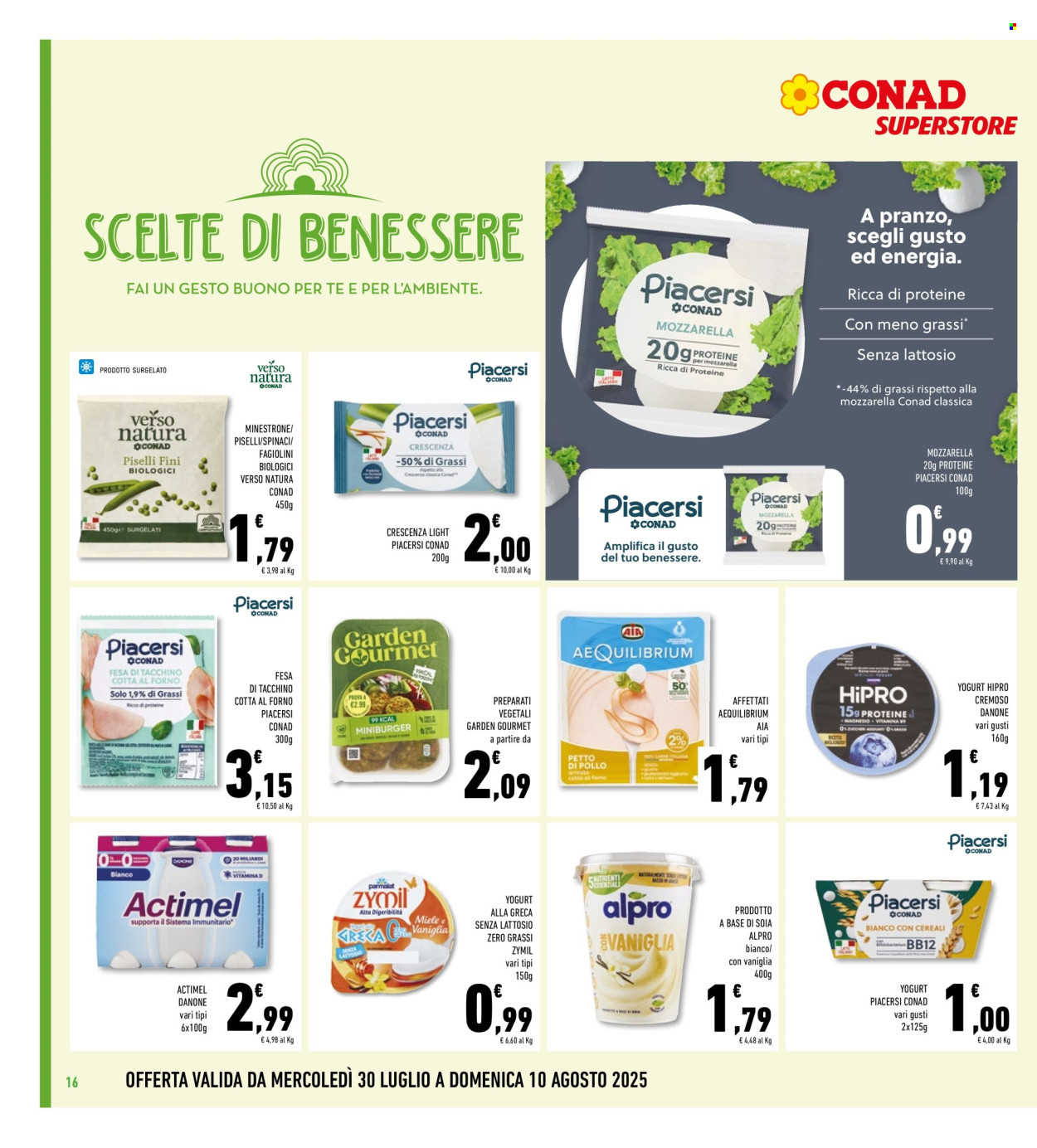 Volantino Conad Superstore - 30/7/2025 - 10/8/2025. Pagina 16