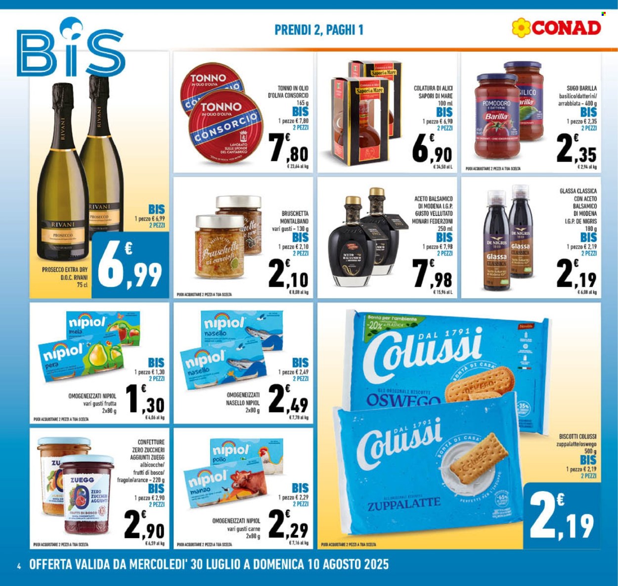 Volantino Conad - 30/7/2025 - 10/8/2025. Pagina 4