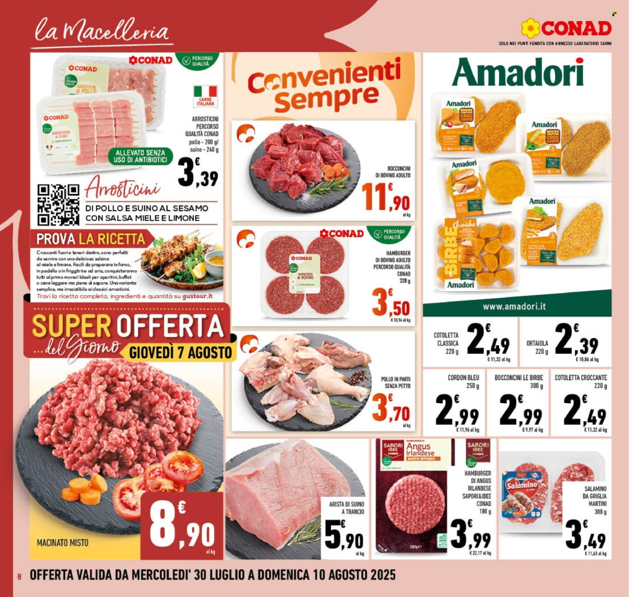 Volantino Conad - 30/7/2025 - 10/8/2025. Pagina 8