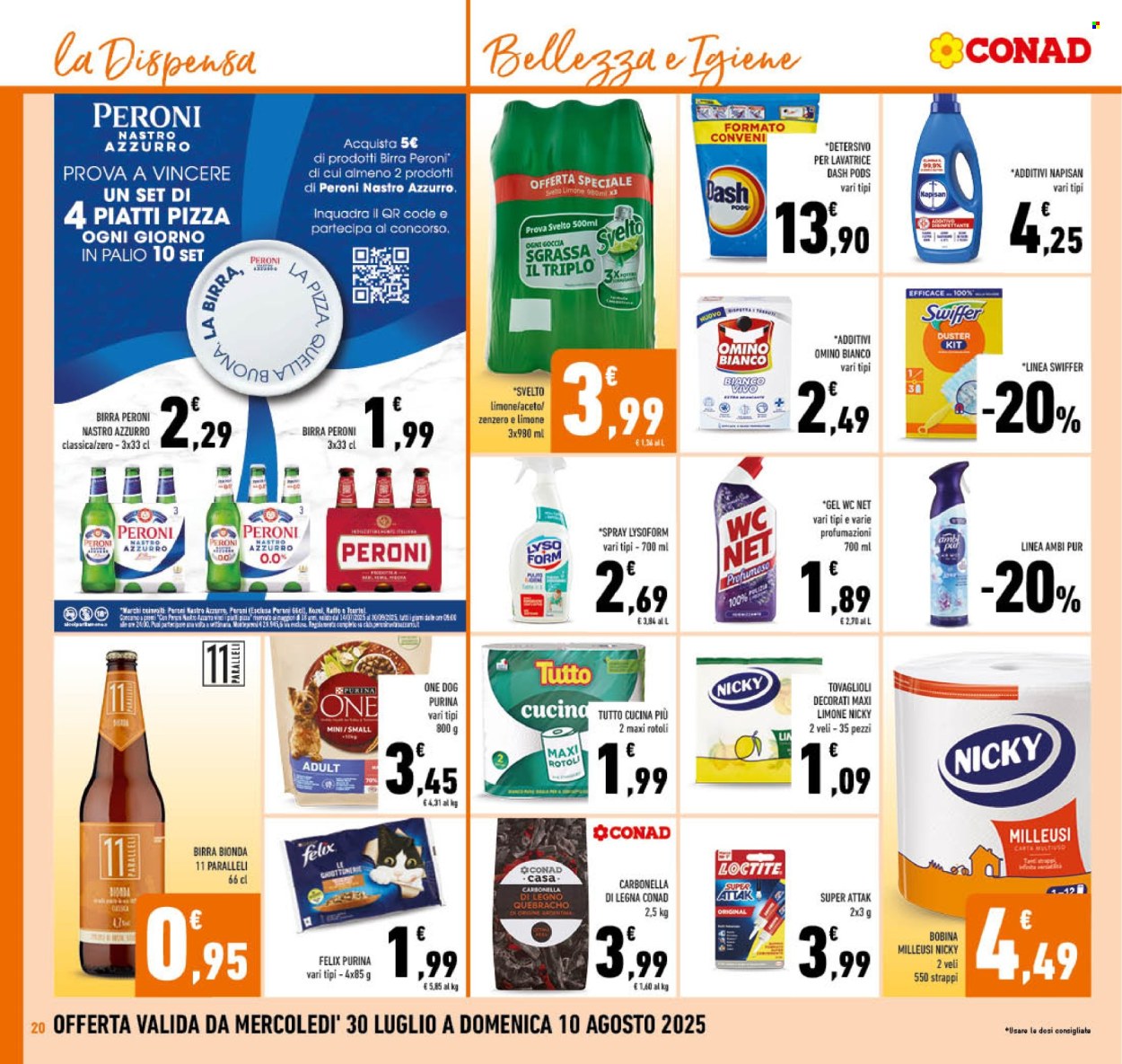 Volantino Conad - 30/7/2025 - 10/8/2025. Pagina 20