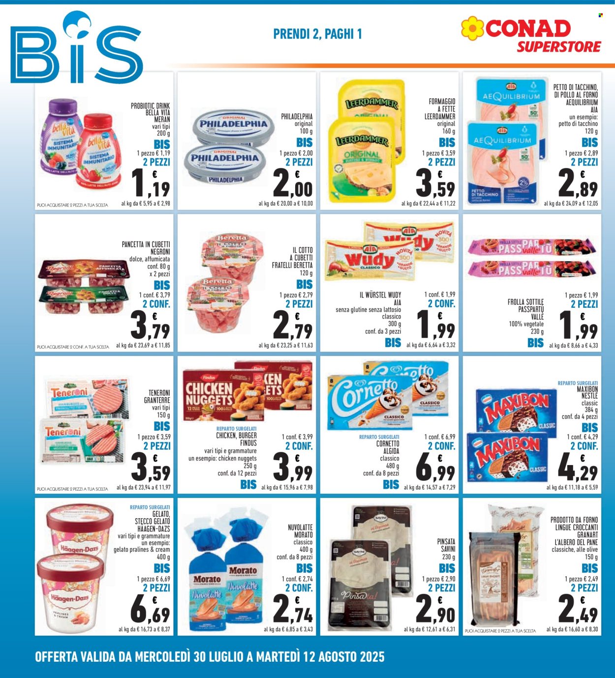 Volantino Conad - 30/7/2025 - 12/8/2025. Pagina 2