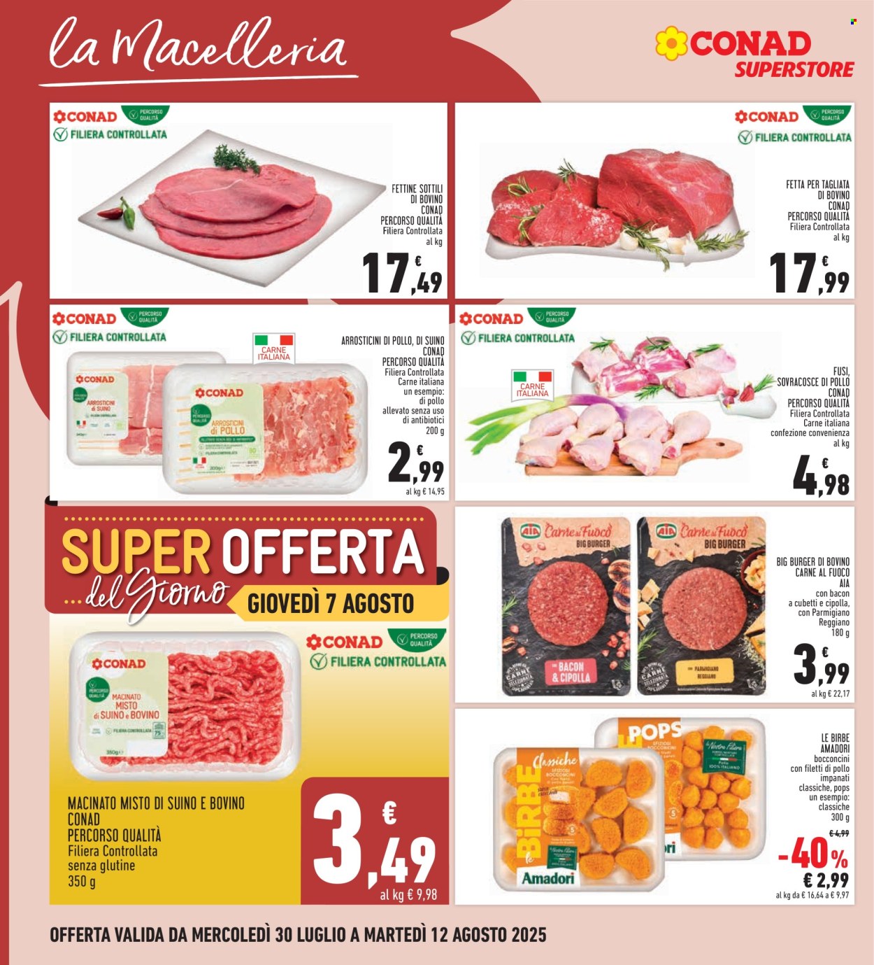 Volantino Conad - 30/7/2025 - 12/8/2025. Pagina 8