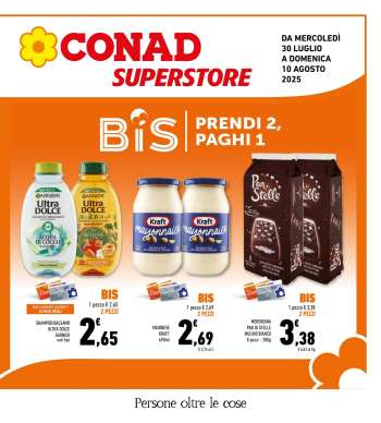 Volantino Conad Superstore - 30/7/2025 - 10/8/2025.