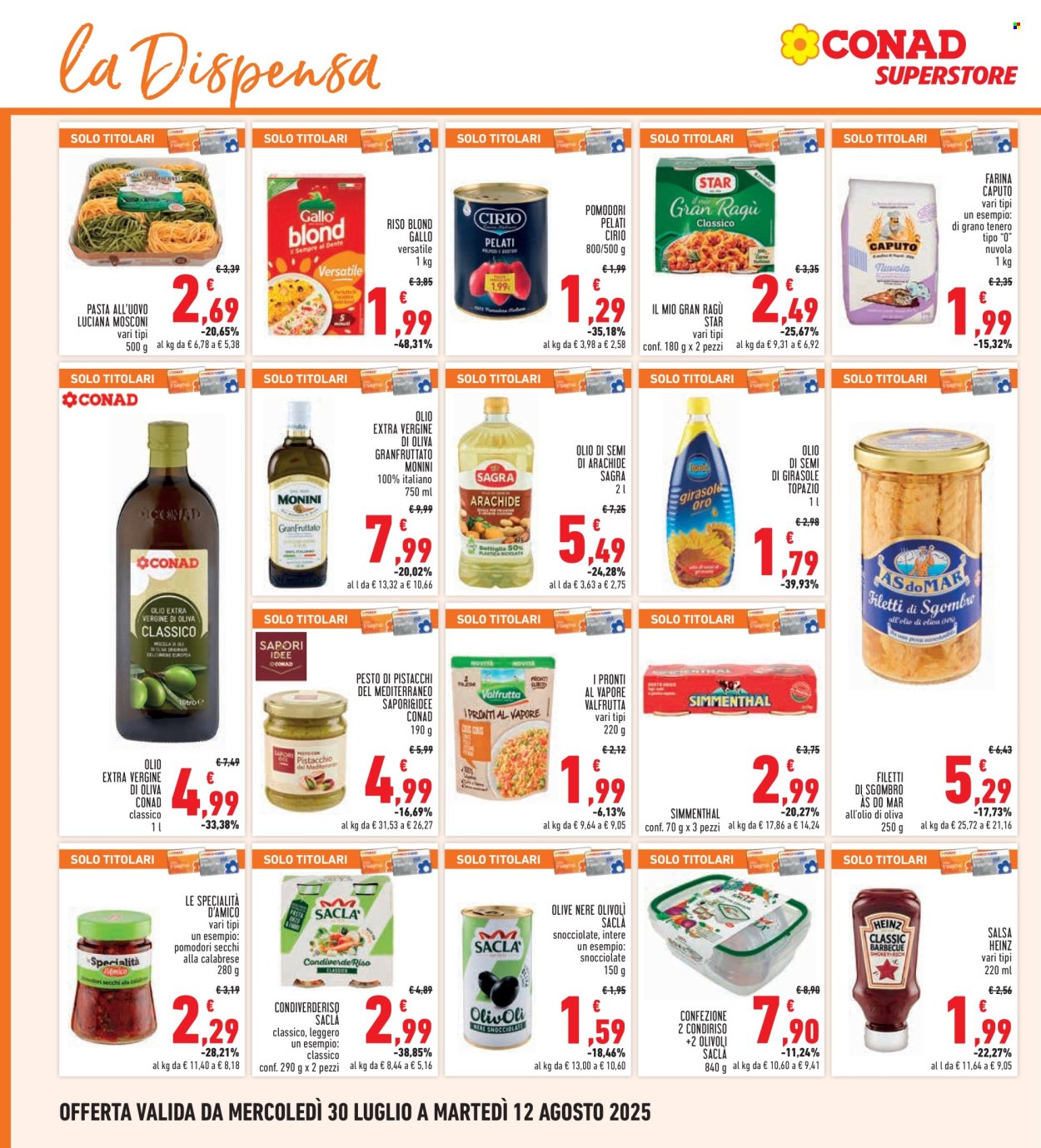 Volantino Conad - 30/7/2025 - 12/8/2025. Pagina 16