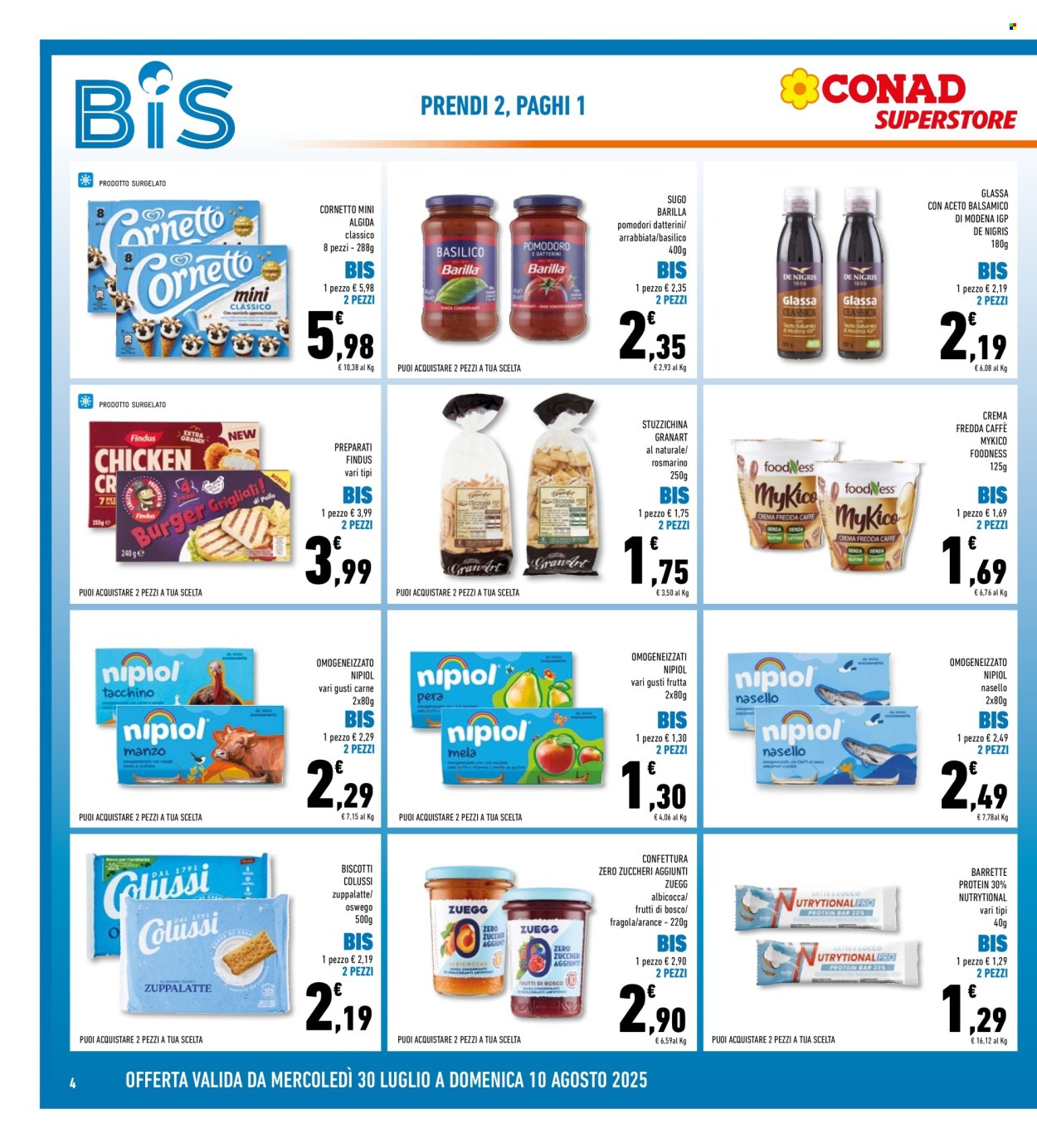 Volantino Conad Superstore - 30/7/2025 - 10/8/2025. Pagina 4