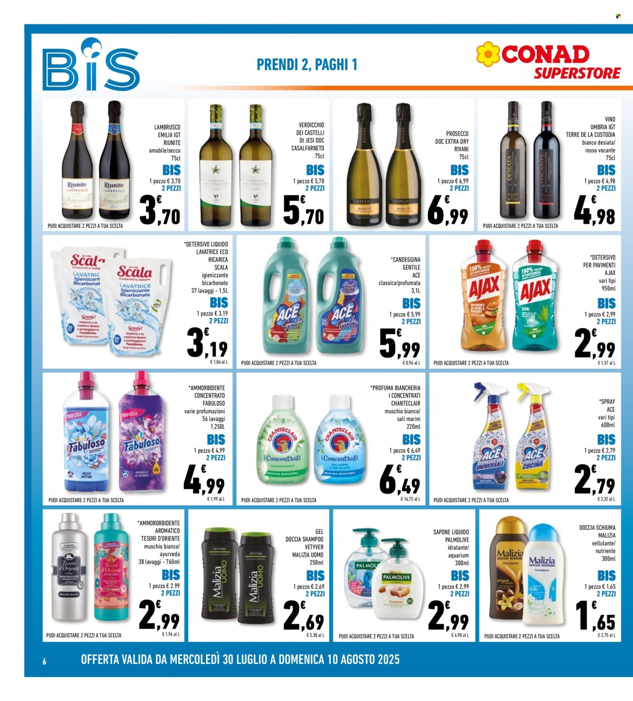 Volantino Conad Superstore - 30/7/2025 - 10/8/2025. Pagina 6