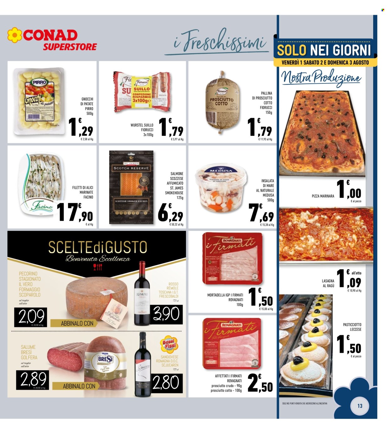 Volantino Conad Superstore - 30/7/2025 - 10/8/2025. Pagina 13