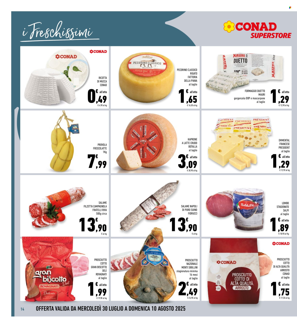 Volantino Conad Superstore - 30/7/2025 - 10/8/2025. Pagina 14