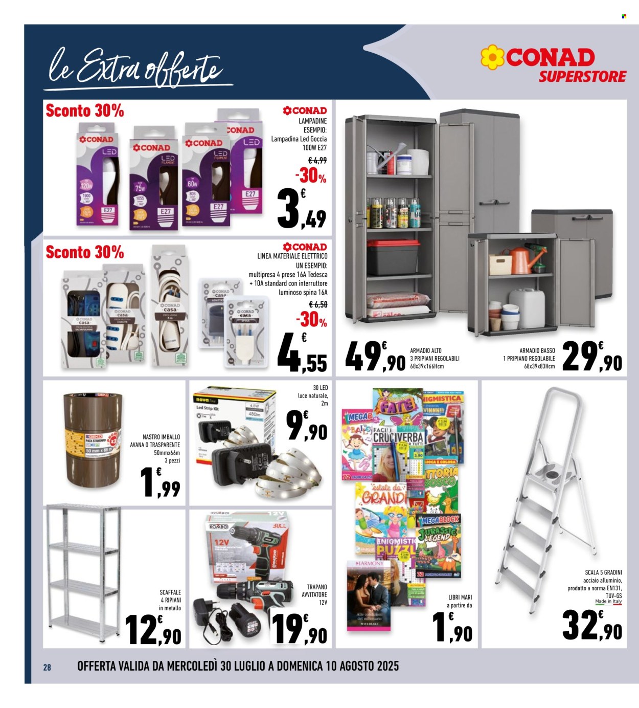 Volantino Conad Superstore - 30/7/2025 - 10/8/2025. Pagina 28