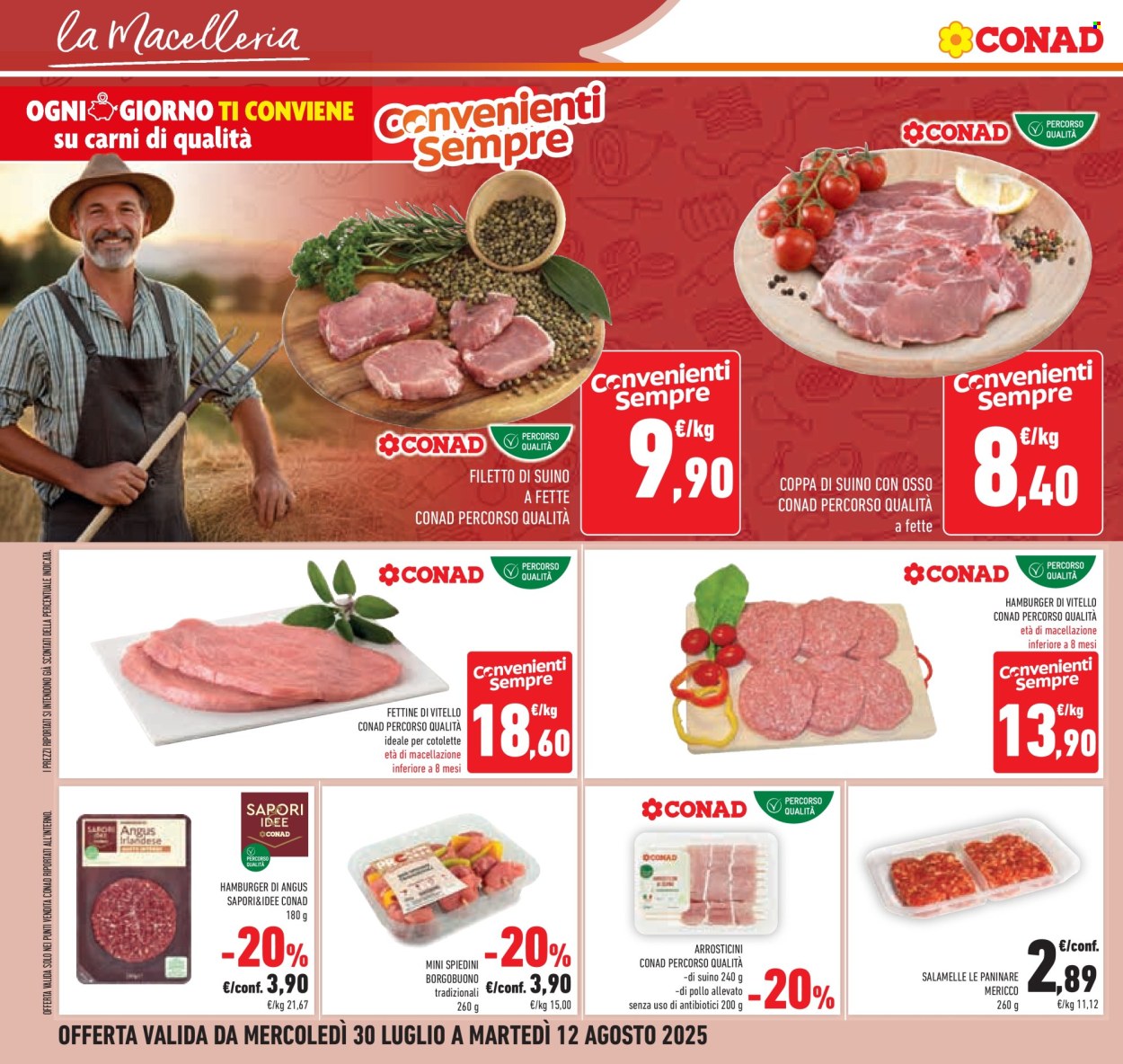 Volantino Conad - 30/7/2025 - 12/8/2025. Pagina 10
