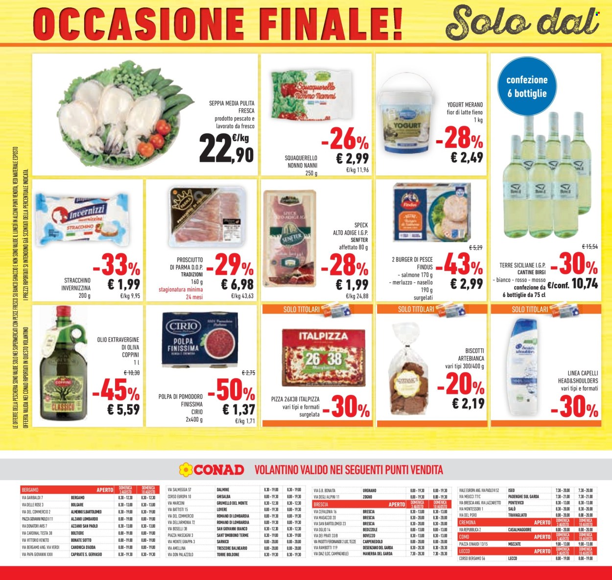 Volantino Conad - 30/7/2025 - 12/8/2025. Pagina 34