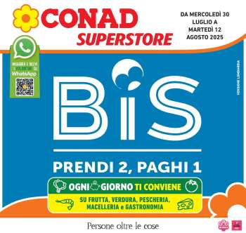 Volantino Conad Superstore - 30/7/2025 - 12/8/2025.