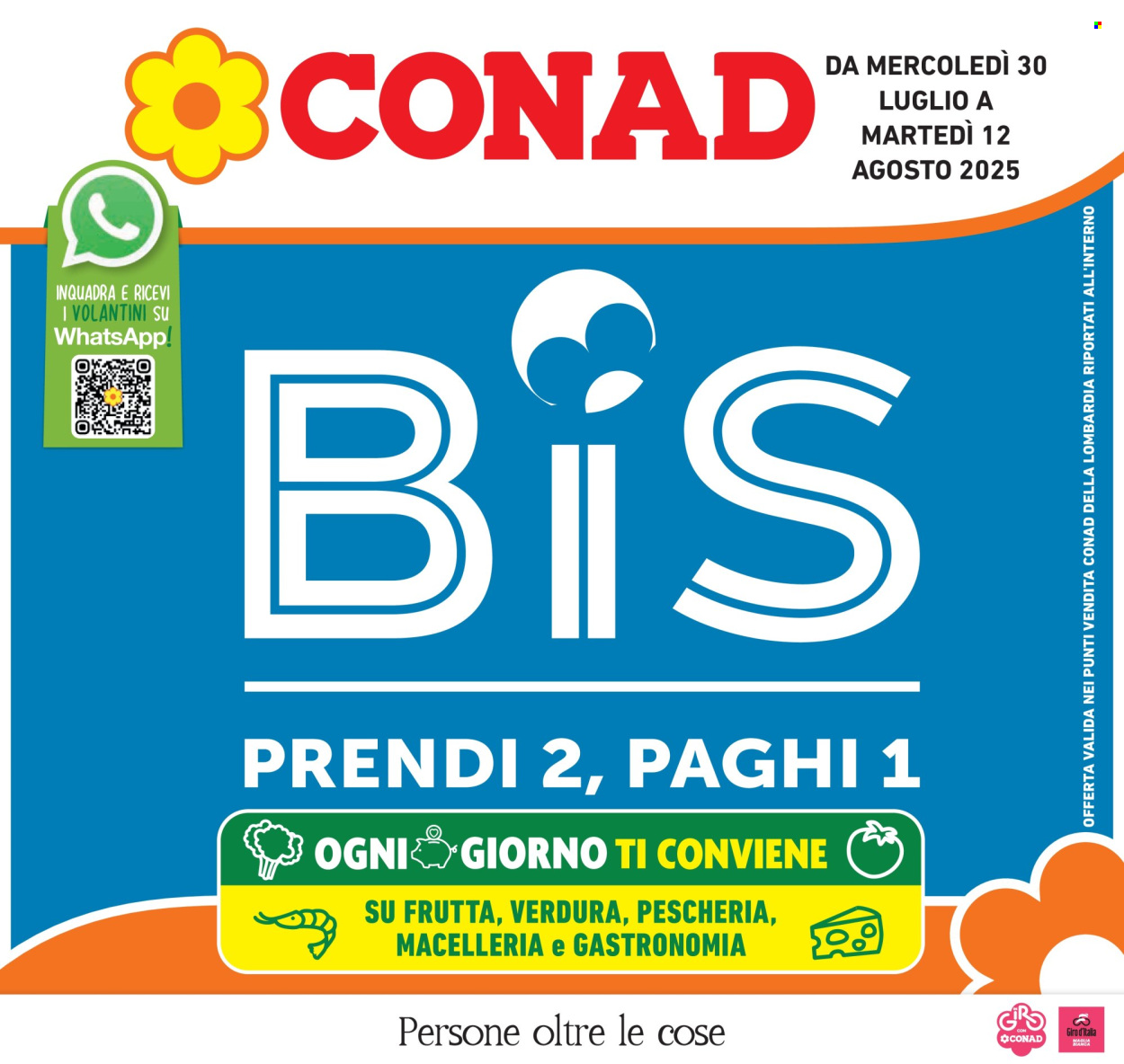 Volantino Conad - 30/7/2025 - 12/8/2025. Pagina 1