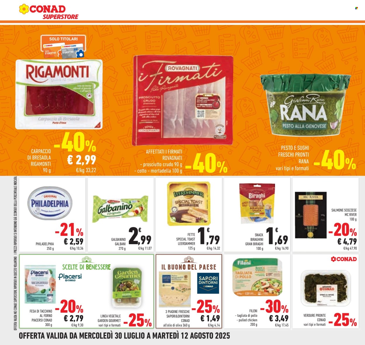 Volantino Conad Superstore - 30/7/2025 - 12/8/2025. Pagina 16