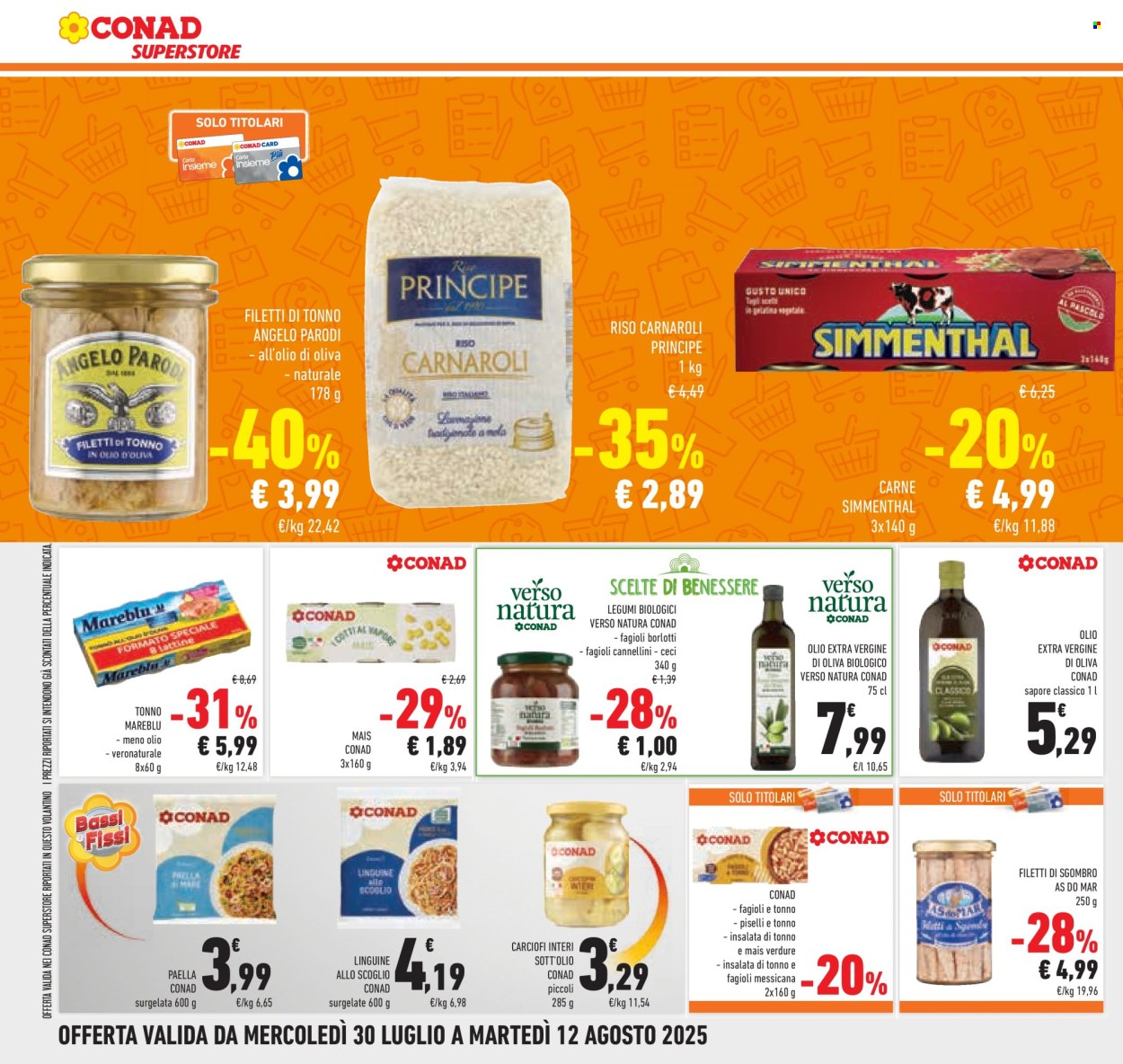 Volantino Conad Superstore - 30/7/2025 - 12/8/2025. Pagina 18