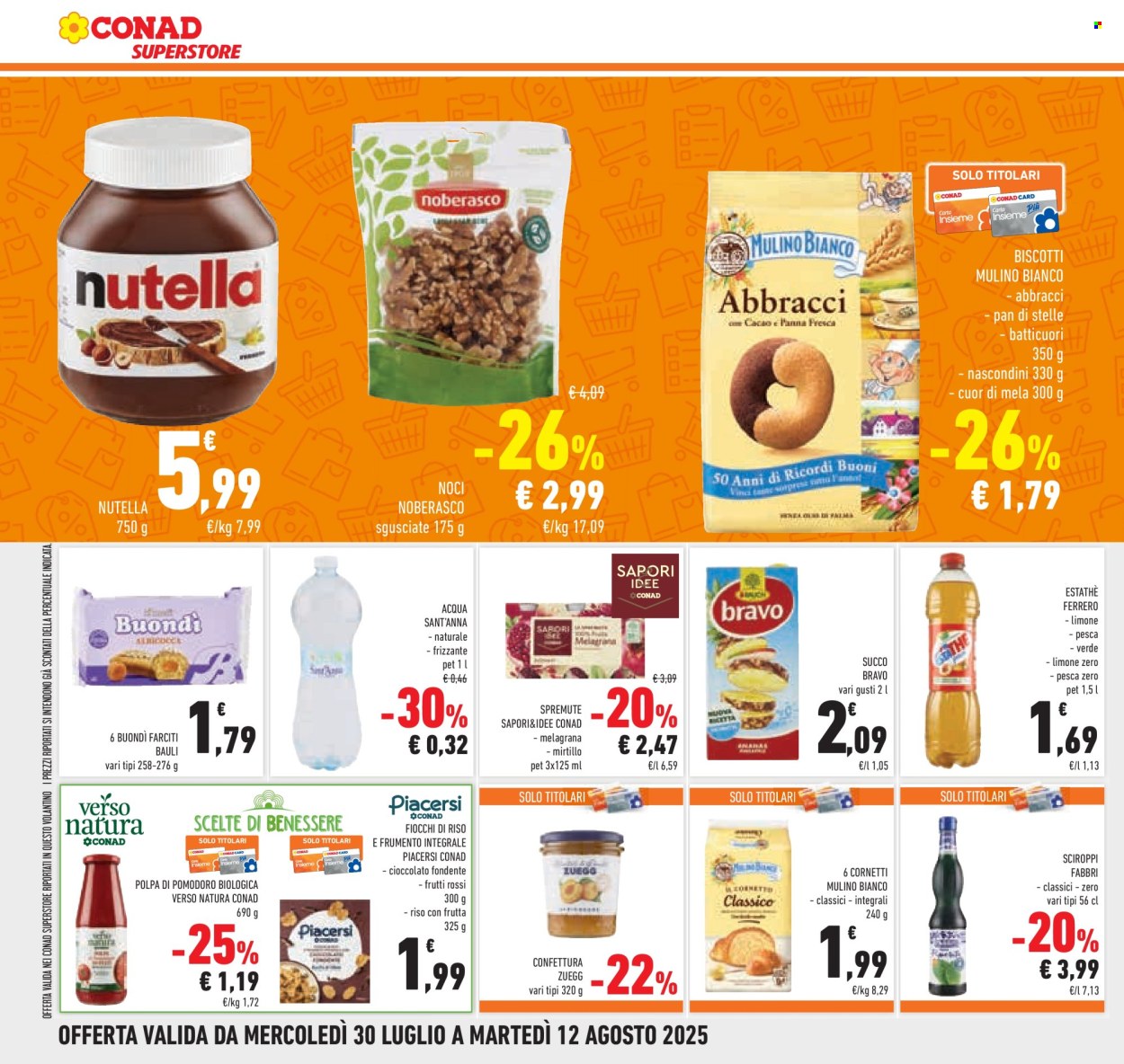 Volantino Conad Superstore - 30/7/2025 - 12/8/2025. Pagina 20