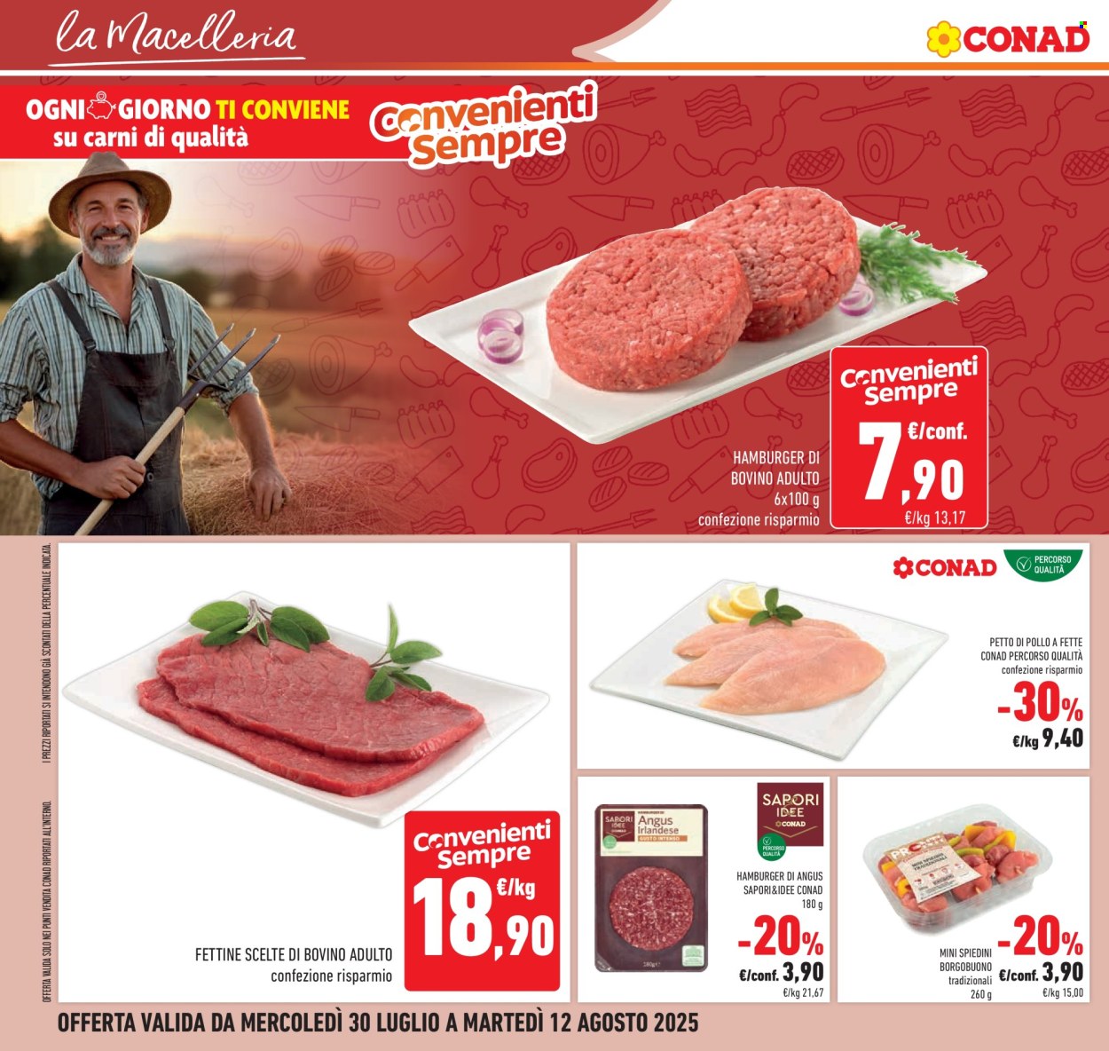 Volantino Conad - 30/7/2025 - 12/8/2025. Pagina 10