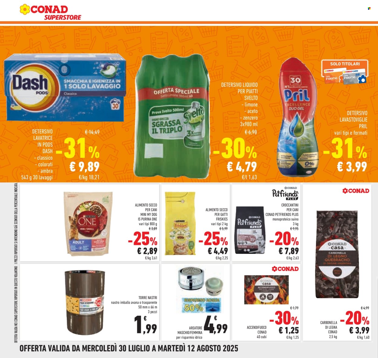 Volantino Conad Superstore - 30/7/2025 - 12/8/2025. Pagina 24