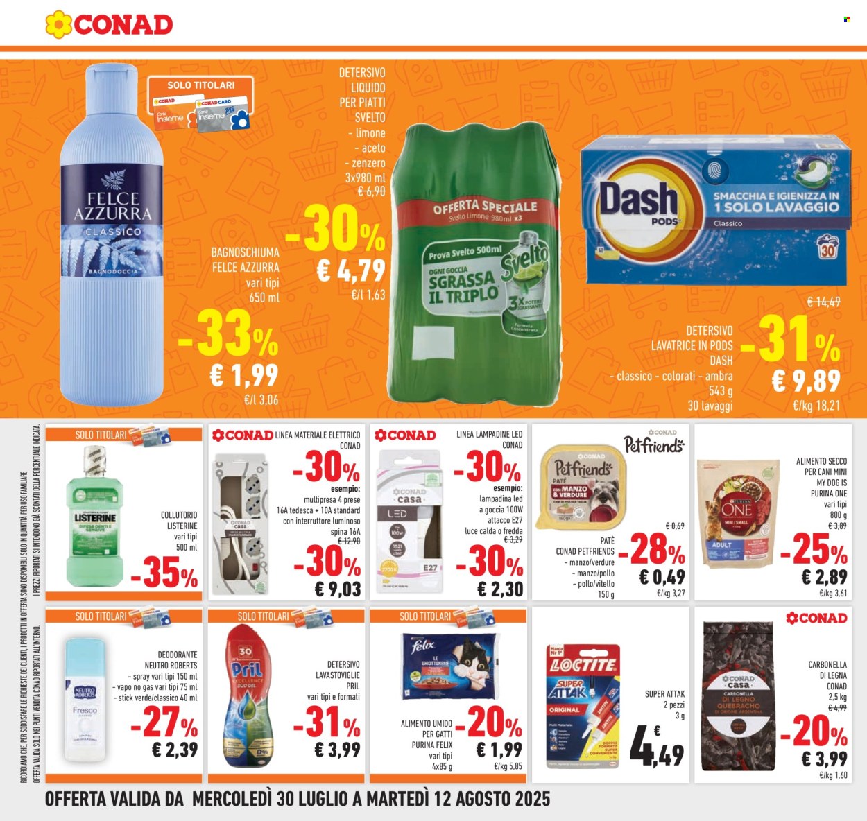 Volantino Conad - 30/7/2025 - 12/8/2025. Pagina 20