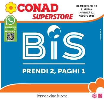 Volantino Conad Superstore - 30/7/2025 - 12/8/2025.