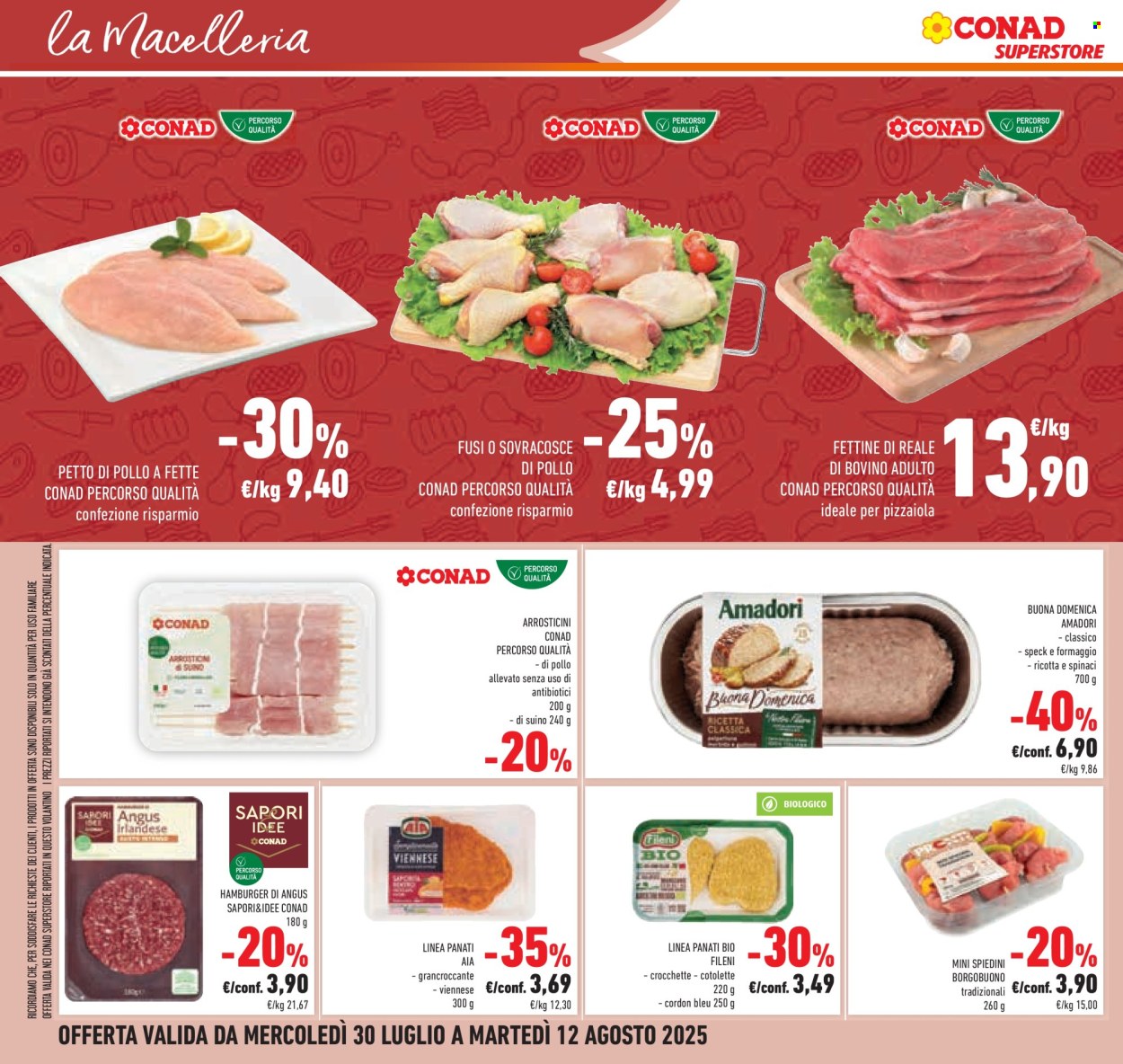 Volantino Conad Superstore - 30/7/2025 - 12/8/2025. Pagina 30