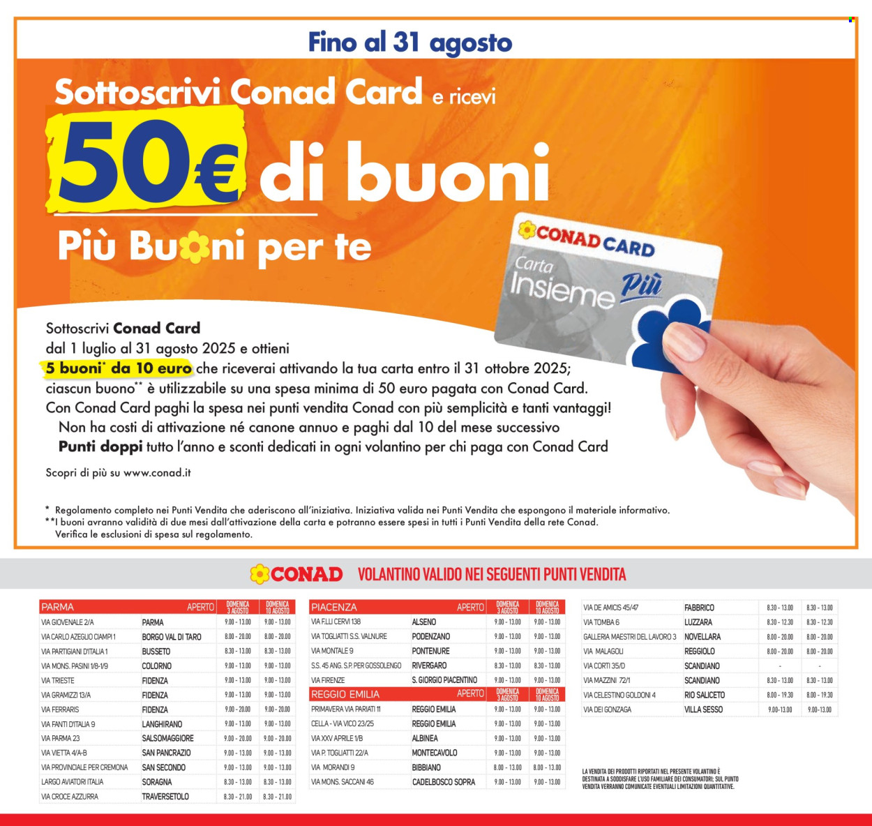 Volantino Conad - 30/7/2025 - 12/8/2025. Pagina 27