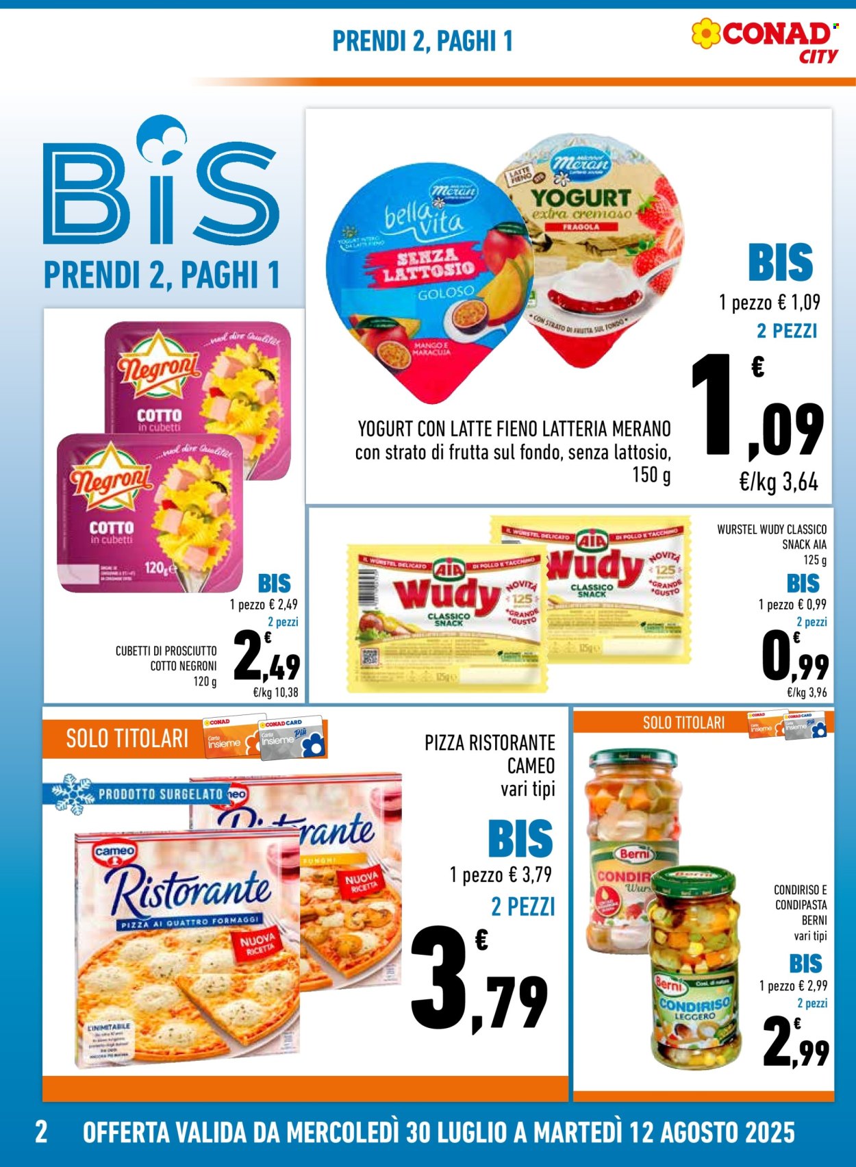 Volantino Conad City - 30/7/2025 - 12/8/2025. Pagina 2