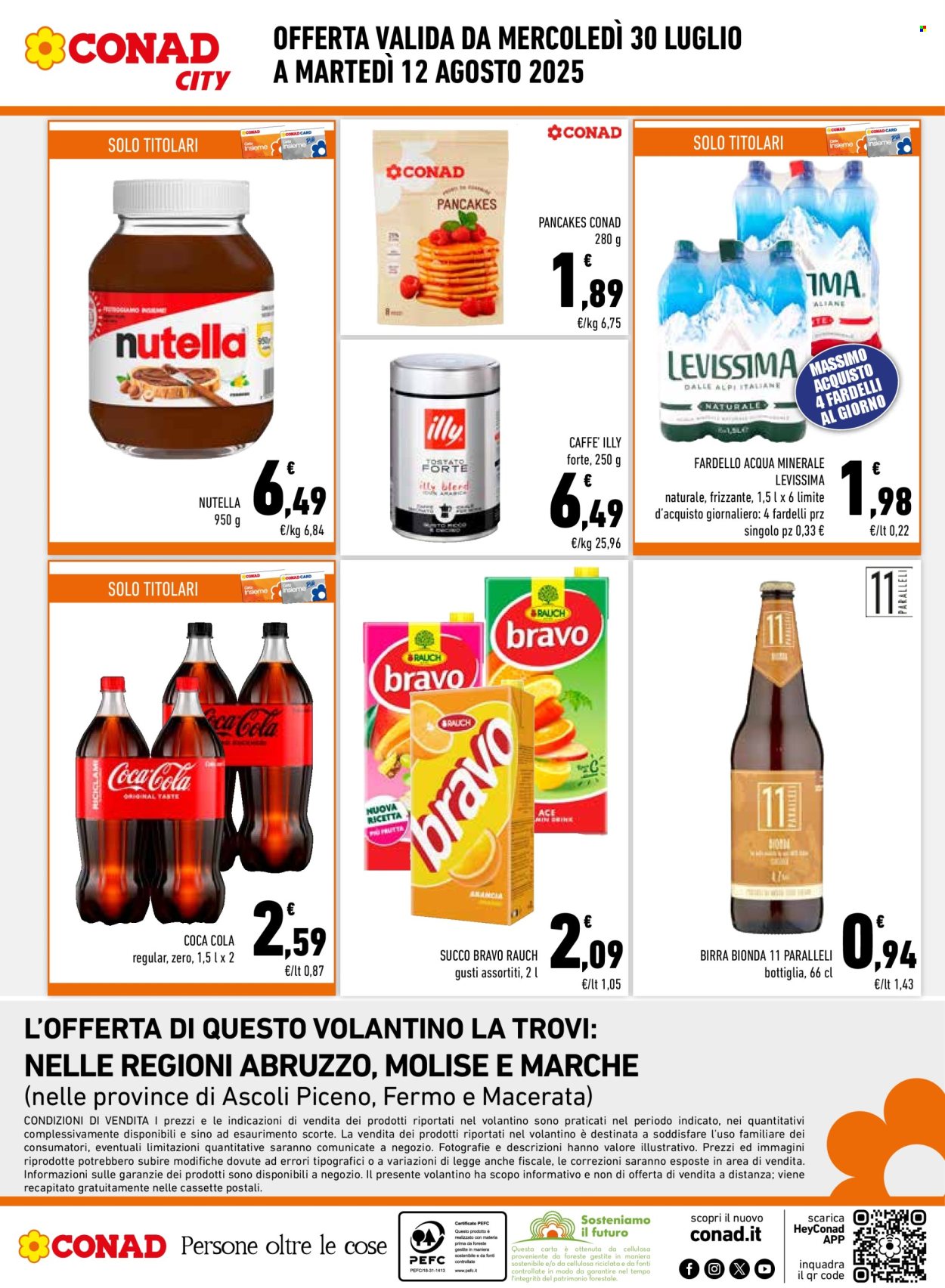 Volantino Conad City - 30/7/2025 - 12/8/2025. Pagina 8