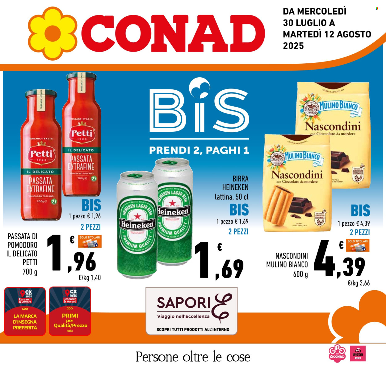 Volantino Conad - 30/7/2025 - 12/8/2025. Pagina 1