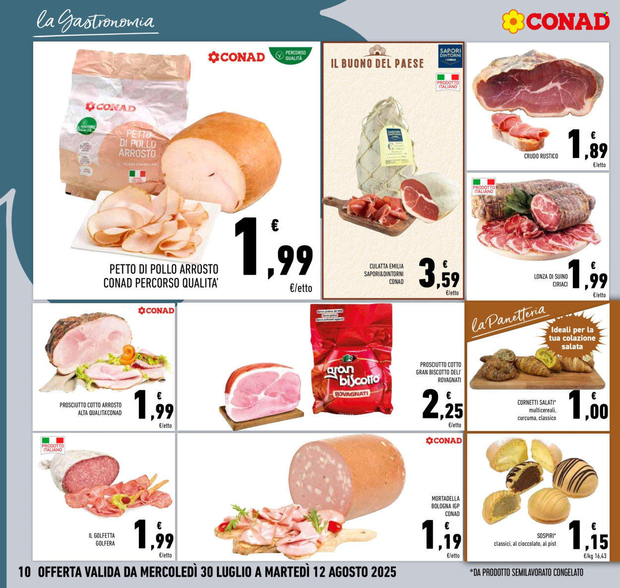 Volantino Conad - 30/7/2025 - 12/8/2025. Pagina 10