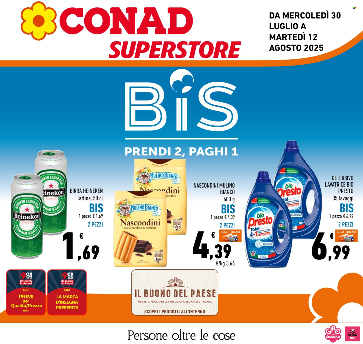 Volantino Conad Superstore - 30/7/2025 - 12/8/2025. Pagina 1