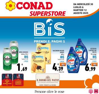 Volantino Conad Superstore - 30/7/2025 - 12/8/2025.