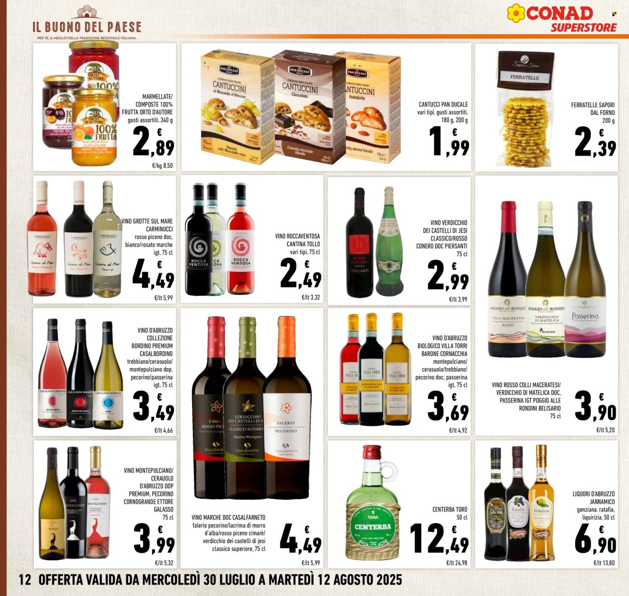 Volantino Conad Superstore - 30/7/2025 - 12/8/2025. Pagina 12