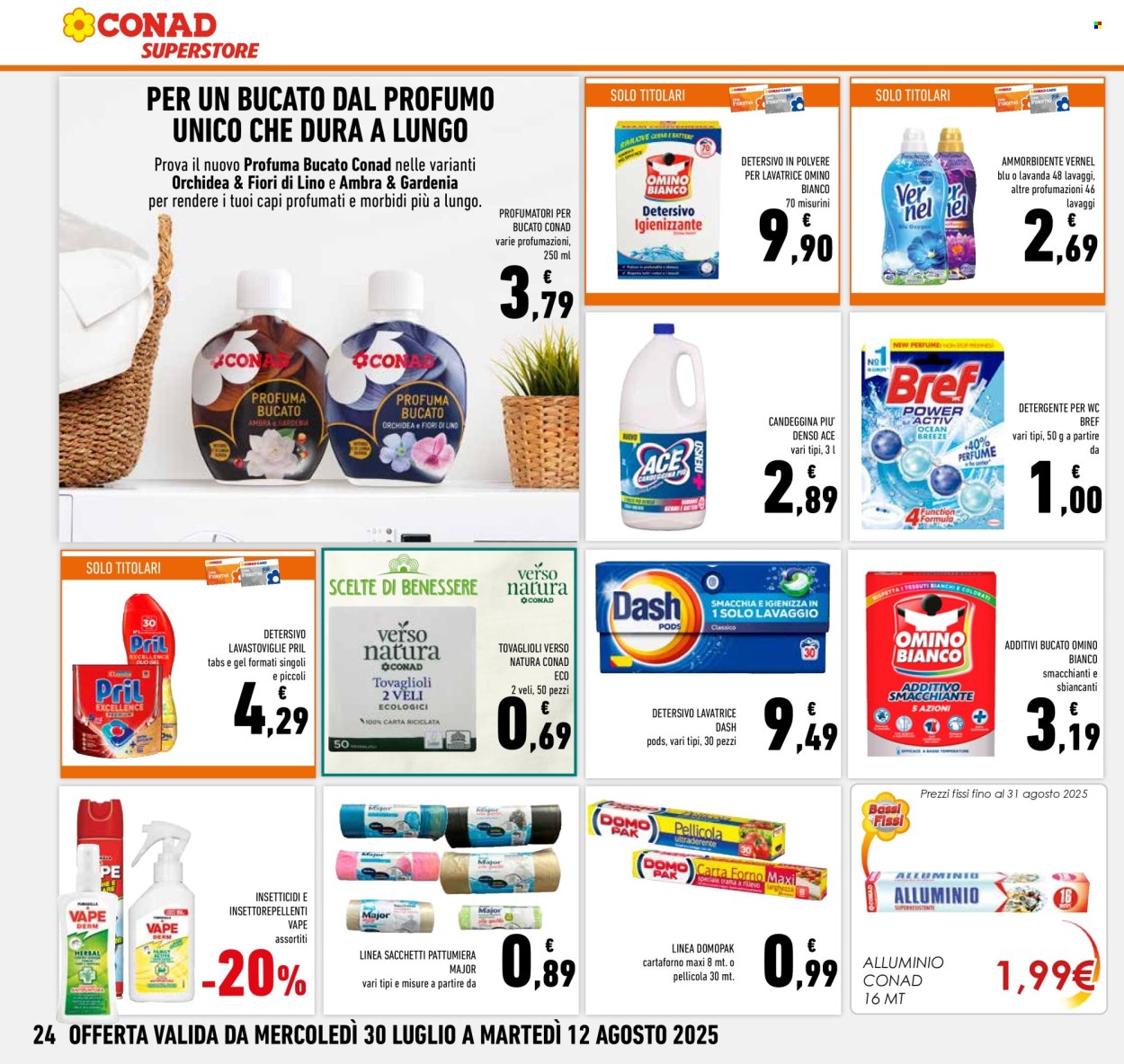 Volantino Conad Superstore - 30/7/2025 - 12/8/2025. Pagina 24