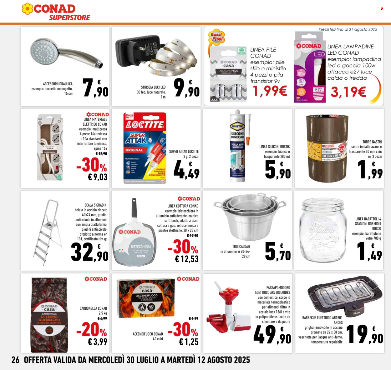 Volantino Conad Superstore - 30/7/2025 - 12/8/2025. Pagina 26