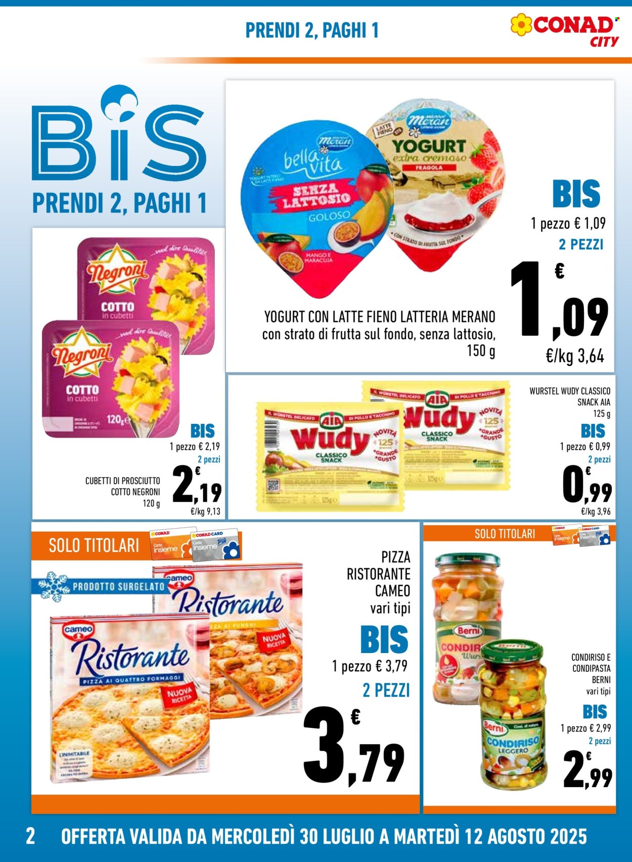 Volantino Conad - 30/7/2025 - 12/8/2025. Pagina 2
