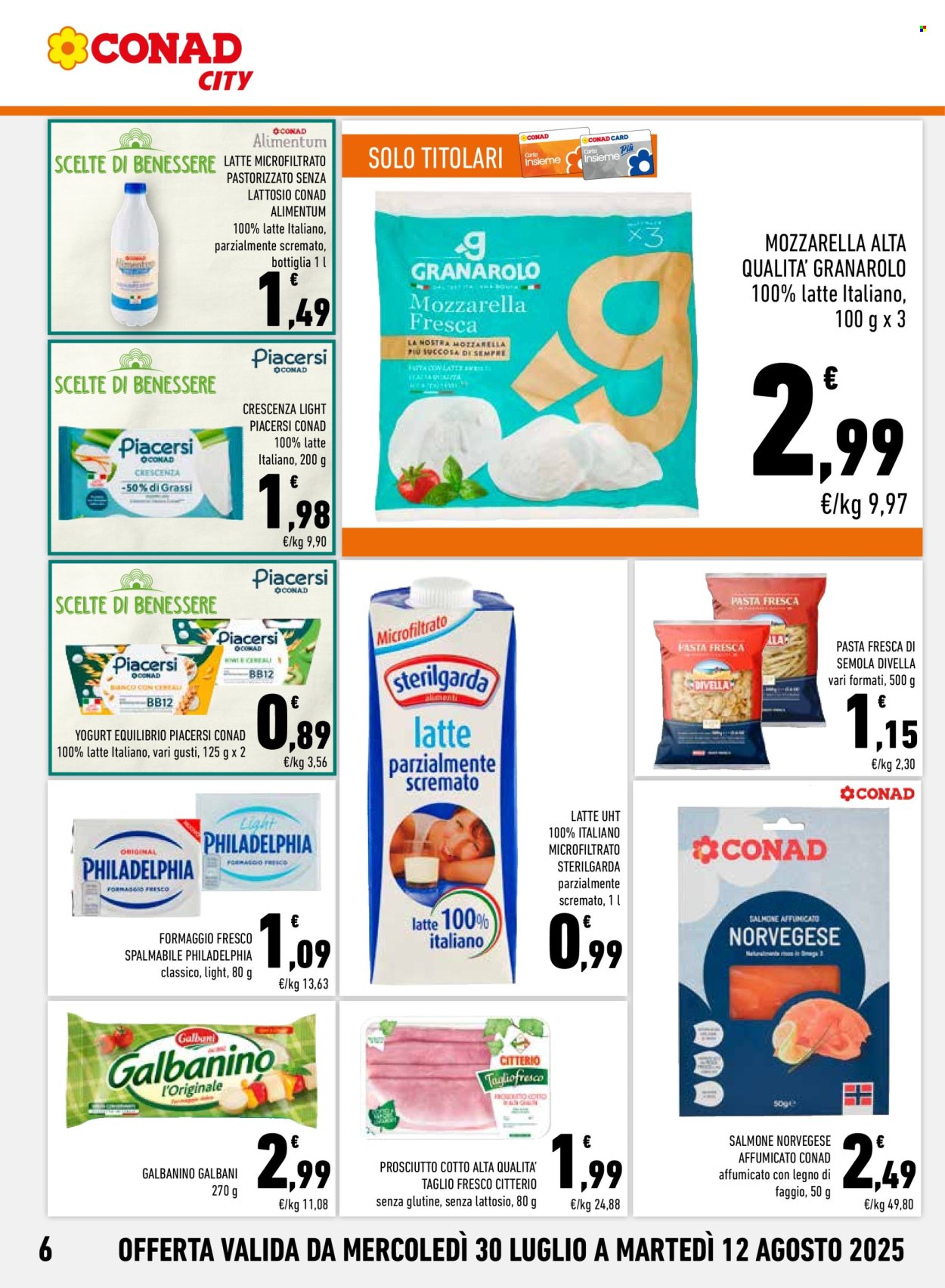 Volantino Conad - 30/7/2025 - 12/8/2025. Pagina 6